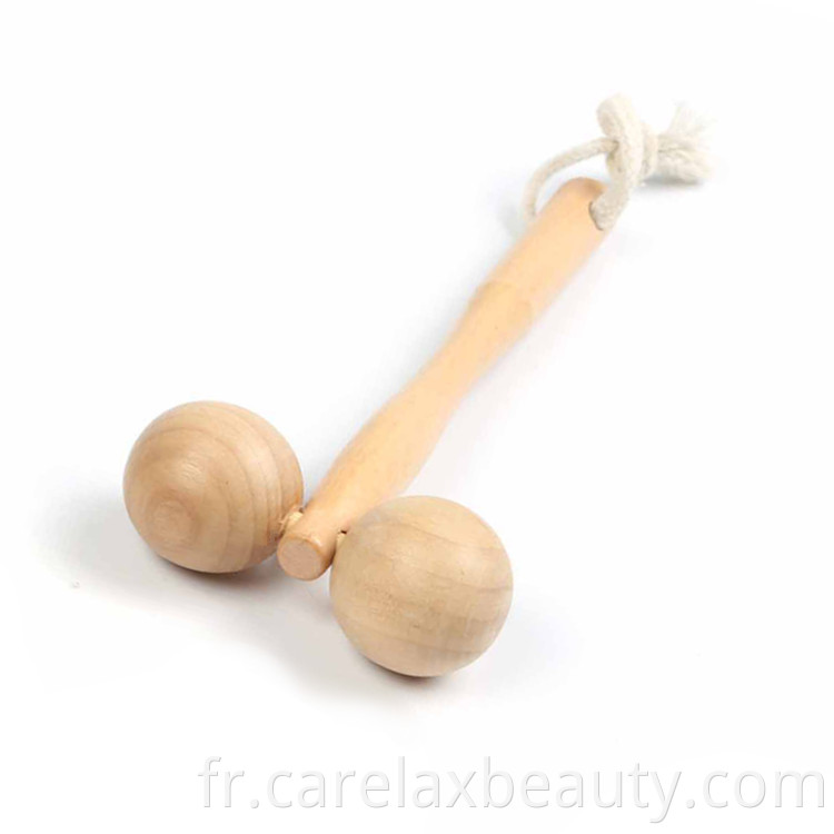 Natural Wood Massage Tool Wooden Shoulder Massage Roller1